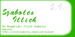 szabolcs illich business card